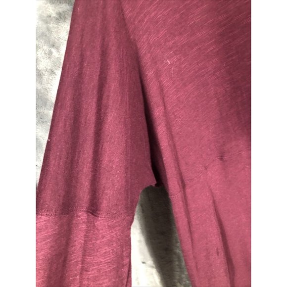 Pink Victoria Secret Shirt Women’s Long Sleeve Burgundy - Picture 7 of 8
